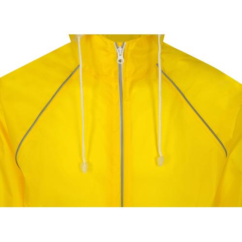 Дождевик Sunshine со светоотражающими кантами, желтый; - купить подарки с логотипом в Воронеже