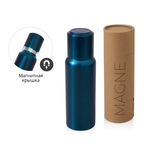 Вакуумный термос c магнитной крышкой Magne, 500 мл, темно-синий