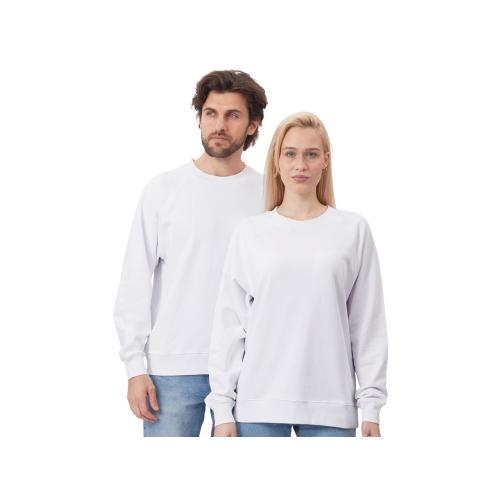 Свитшот оверсайз с рукавом реглан Belgrade, унисекс, белый
