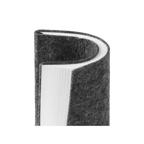 Блокнот из RPET-фетра А5 Felt, гибкая обложка, 80 листов 70 гр/м2 белой бумаги; - купить подарки с логотипом в Воронеже