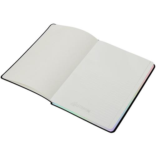 Блокнот А5 в гибкой обложке Fellini с голографическим срезом; - купить именные сувениры в Воронеже