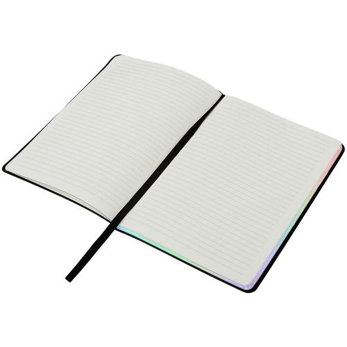 Блокнот А5 в гибкой обложке Fellini с голографическим срезом; - купить подарки с логотипом в Воронеже