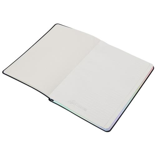 Блокнот А5 в гибкой обложке Fellini с голографическим срезом; - купить именные сувениры в Воронеже