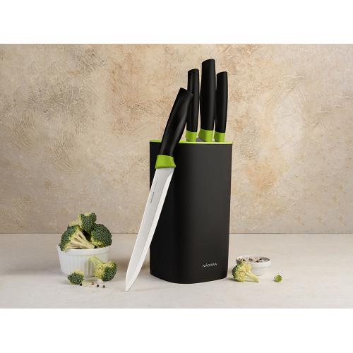 Набор из 4 кухонных ножей в универсальном блоке,  NADOBA; - купить необычные сувениры в Воронеже