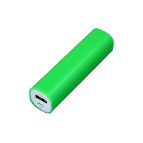 PB030 Универсальное зарядное устройство power bank  прямоугольной формы. 2600MAH. Зеленый