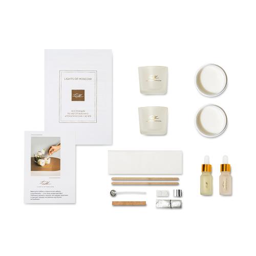 Набор для создания 2-х ароматических свечей: имбирный пряник; - купить именные сувениры в Воронеже