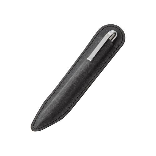 Шариковая ручка из переработанной стали и переработанной кожи Venera; - купить именные сувениры в Воронеже