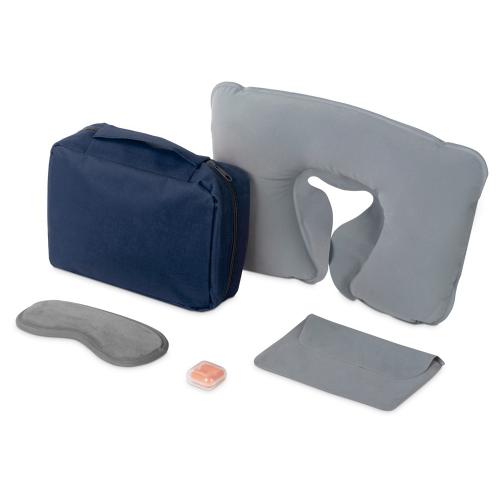 Набор для путешествий Comfy Flight, темно-синий