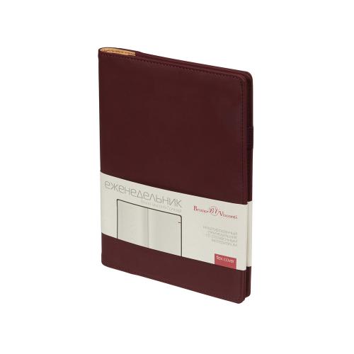 Еженедельник недатированный А5 Concept, бордовый