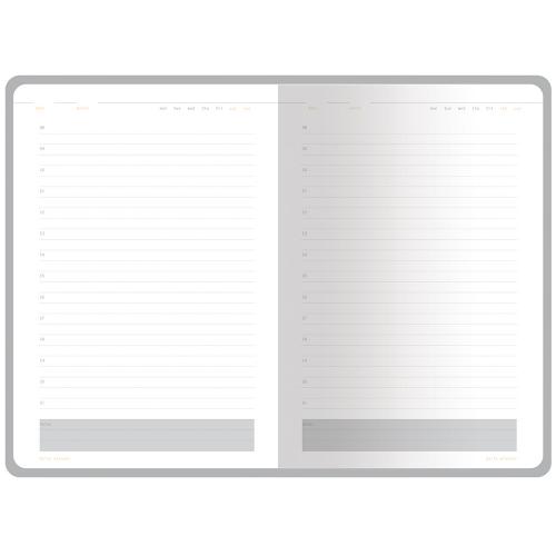 Ежедневник А5 недатированный Mercury; - купить подарки с логотипом в Воронеже