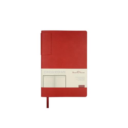 Ежедневник недатированный  А5 LONDON красный/темно-серый; - купить именные сувениры в Воронеже