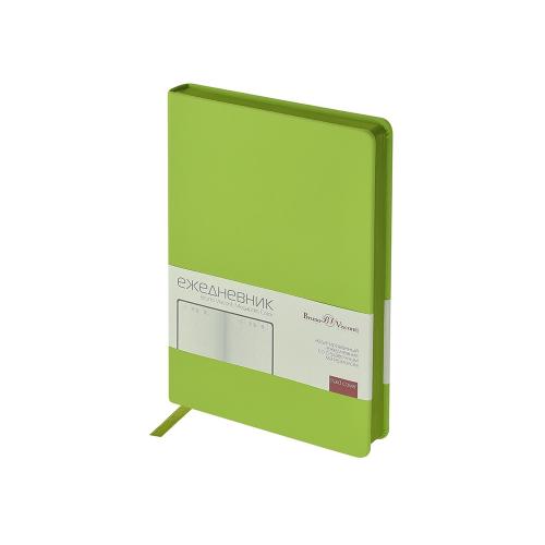 Ежедневник А5 Megapolis Color New soft-touch, салатовый