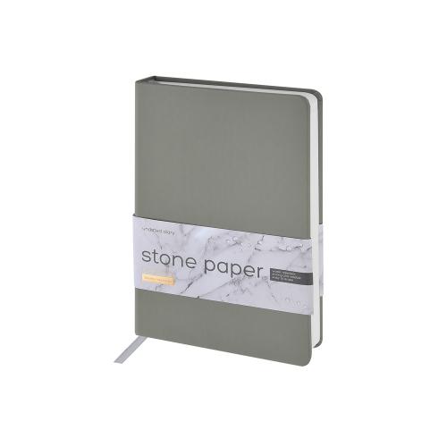 Ежедневник с каменной бумагой недатированный А5 Carrara, серый