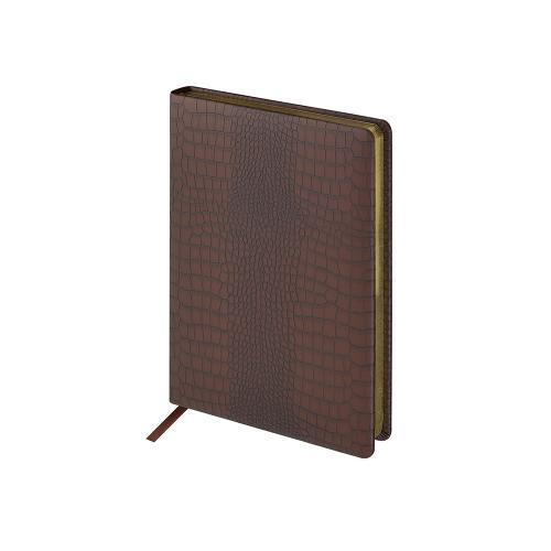 Ежедневник недатированный А5 Amazonia, коричневый с золотым обрезом