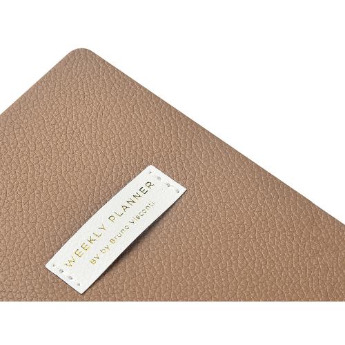 Еженедельник недатированный А6 Total beige с нашивкой; - купить необычные сувениры в Воронеже