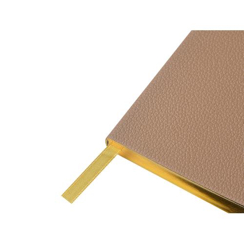 Еженедельник недатированный А6 Total beige с нашивкой; - купить именные сувениры в Воронеже