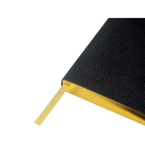 Ежедневник недатированный А5 Black с нашивкой; - купить именные сувениры в Воронеже