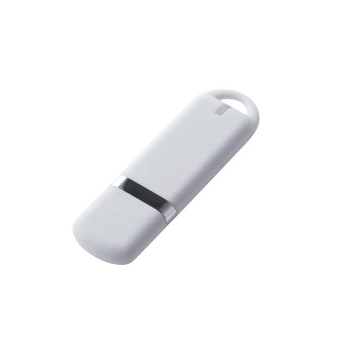 USB-флешка на 64 ГБ 3.0 USB, с покрытием soft-touch, белый