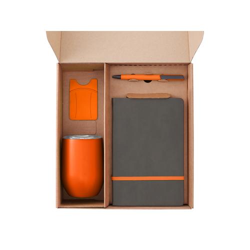 Набор с термокружкой, блокнотом, ручкой и ланчбоксом Refreshment; - купить необычные подарки в Воронеже