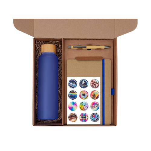 Подарочный набор с бутылкой для воды. блокнотом, ручкой и подставкой для телефона; - купить необычные подарки в Воронеже
