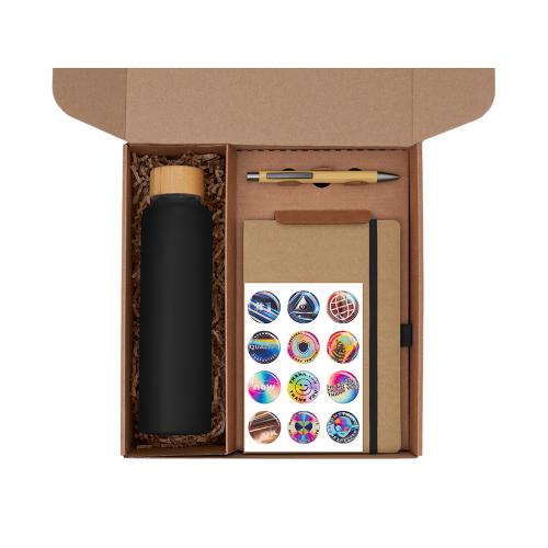 Подарочный набор с бутылкой для воды. блокнотом, ручкой и подставкой для телефона; - купить необычные подарки в Воронеже