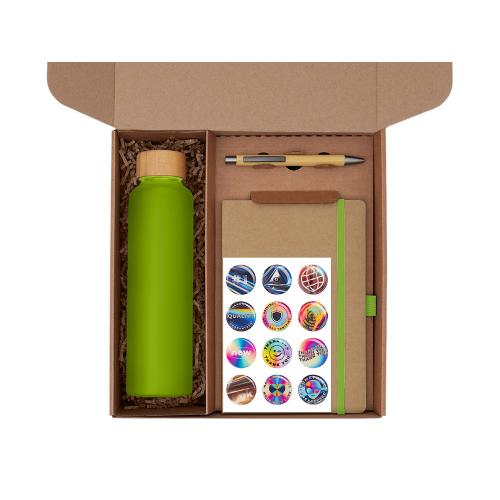 Подарочный набор с бутылкой для воды. блокнотом, ручкой и подставкой для телефона; - купить необычные подарки в Воронеже