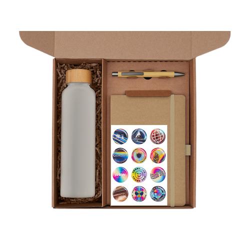 Подарочный набор с бутылкой для воды. блокнотом, ручкой и подставкой для телефона; - купить необычные подарки в Воронеже