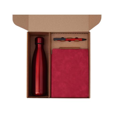 Подарочный набор с термобутылкой, блокнотом, ручкой и чаем; - купить необычные подарки в Воронеже