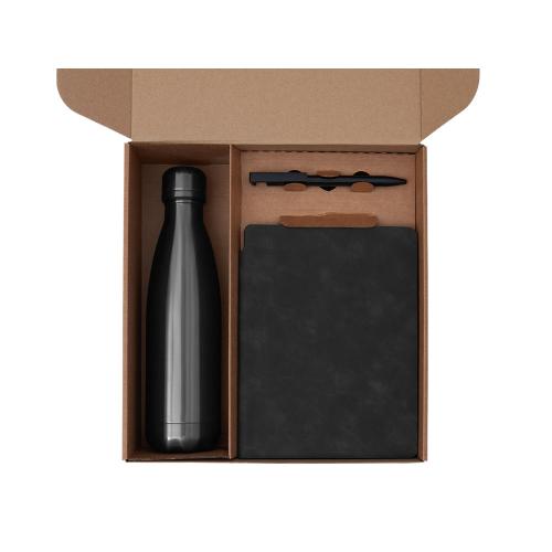 Подарочный набор с термобутылкой, блокнотом, ручкой и чаем; - купить необычные подарки в Воронеже