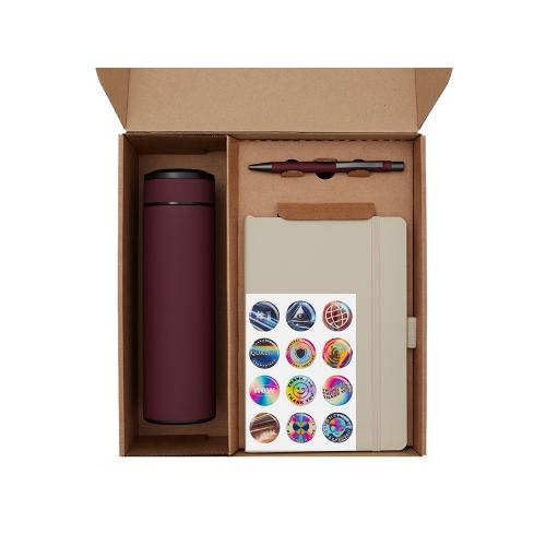 Подарочный набор с термосом, блокнотом, ручкой и чаем; - купить необычные подарки в Воронеже