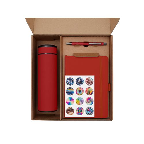 Подарочный набор с термосом, блокнотом, ручкой и чаем; - купить необычные подарки в Воронеже