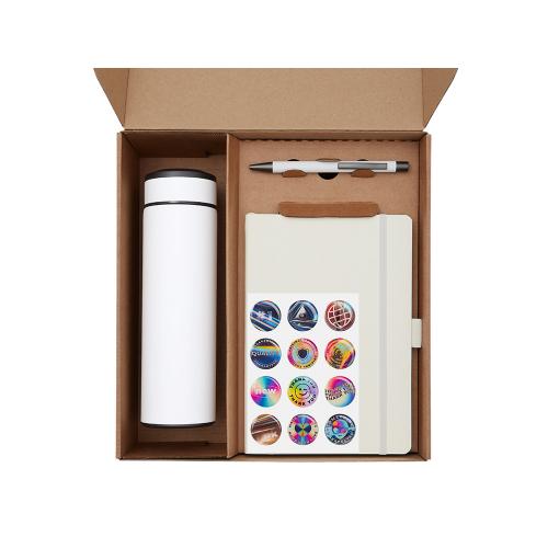 Подарочный набор с термосом, блокнотом, ручкой и чаем; - купить необычные подарки в Воронеже