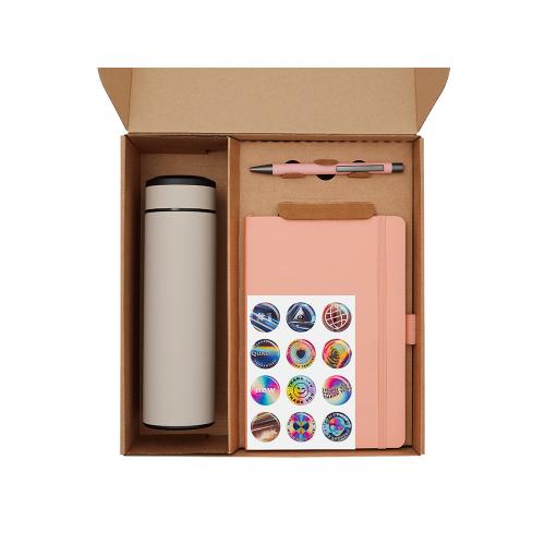 Подарочный набор с термосом, блокнотом, ручкой и чаем; - купить необычные подарки в Воронеже