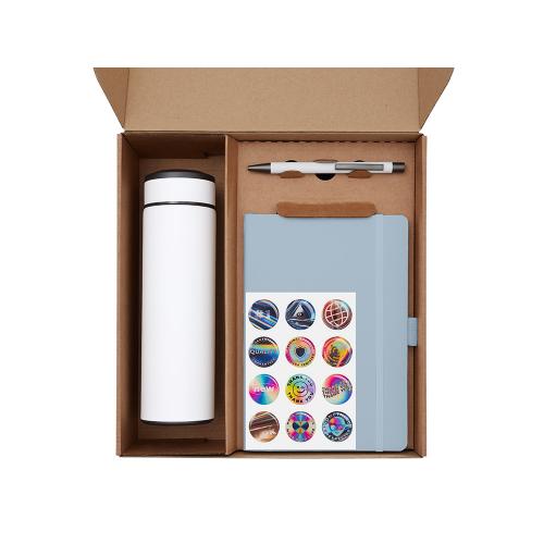 Подарочный набор с термосом, блокнотом, ручкой и чаем; - купить необычные подарки в Воронеже