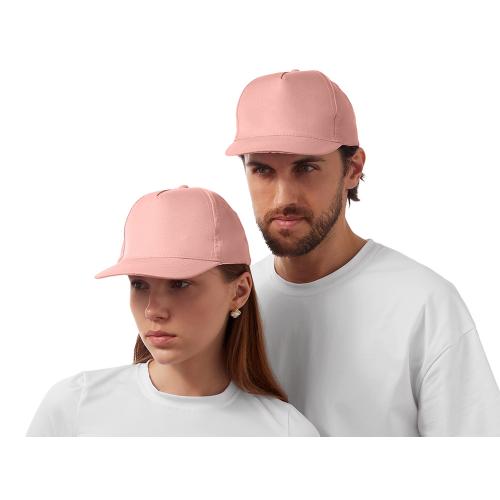 Бейсболка Poly 5-ти панельная 120гр, лососевый