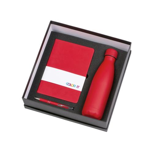 Подарочный набор с блокнотом С1, металлической ручкой и термобутылкой; - купить необычные подарки в Воронеже