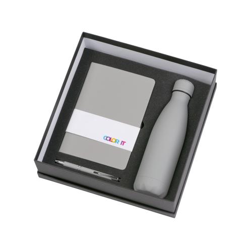 Подарочный набор с блокнотом С1, металлической ручкой и термобутылкой; - купить необычные подарки в Воронеже