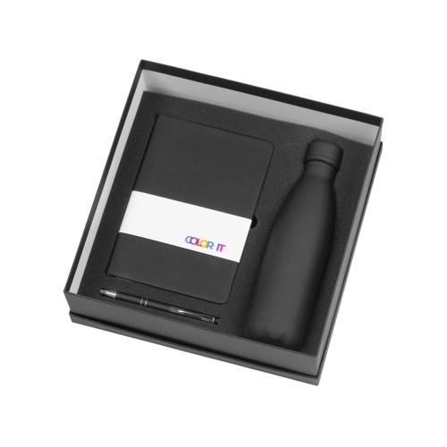 Подарочный набор с блокнотом С1, металлической ручкой и термобутылкой; - купить необычные подарки в Воронеже