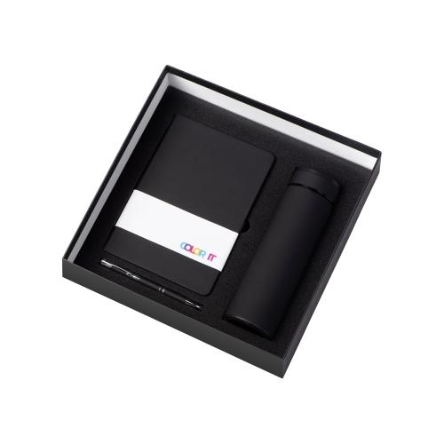 Подарочный набор с блокнотом С1, металлической ручкой и термосом; - купить необычные подарки в Воронеже