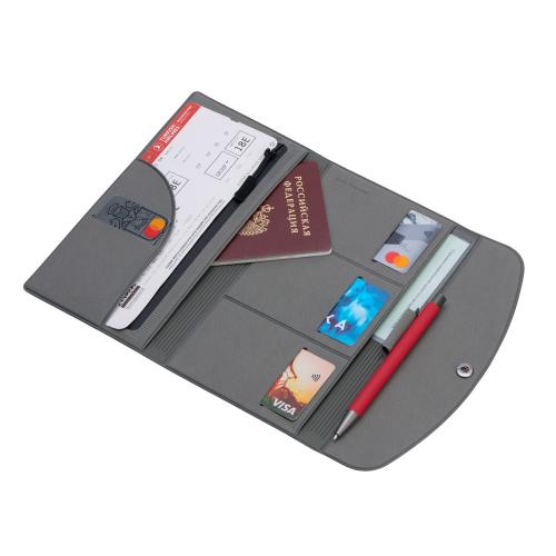 Органайзер для документов на кнопке с отделением для купюр и ручки, упаковка в индивидуальный пакет; - купить необычные подарки в Воронеже