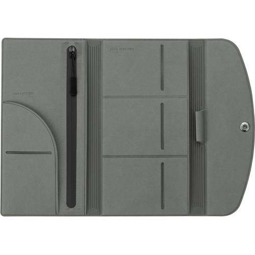 Органайзер для документов на кнопке с отделением для купюр и ручки, упаковка в индивидуальный пакет; - купить подарки с логотипом в Воронеже