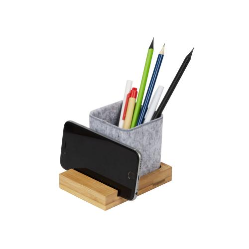 Подставка для ручек и телефона из бамбука Takeshi; - купить необычные сувениры в Воронеже