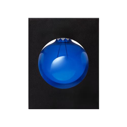 Стеклянный елочный шар Christmas bauble, синий прозрачный; - купить необычные сувениры в Воронеже