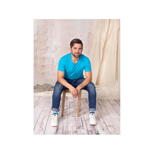 Мужская футболка Azurite с коротким рукавом, изготовленная из натуральных материалов; - купить именные сувениры в Воронеже