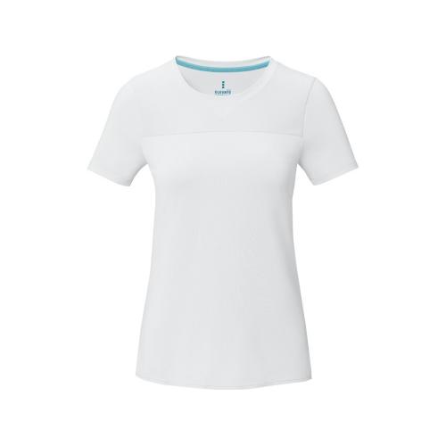 Borax Женская футболка с короткими рукавами из переработанного полиэстера согласно стандарту GRS с отличным кроем - Белый; - купить необычные подарки в Воронеже