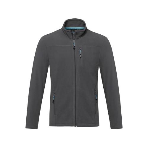 Мужская флисовая куртка Amber на молнии из переработанных материалов по стандарту GRS; - купить необычные подарки в Воронеже