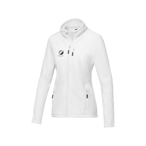 Женская флисовая куртка Amber на молнии из переработанных материалов по стандарту GRS; - купить именные сувениры в Воронеже