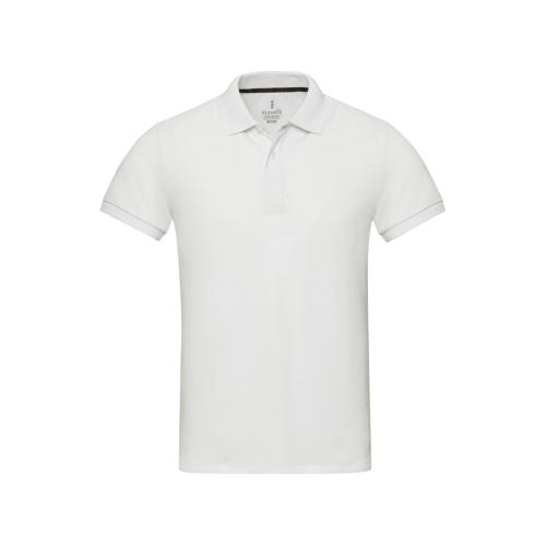 Emerald поло унисекс с коротким рукавом из переработанных материалов Aware™. - Белый; - купить необычные подарки в Воронеже