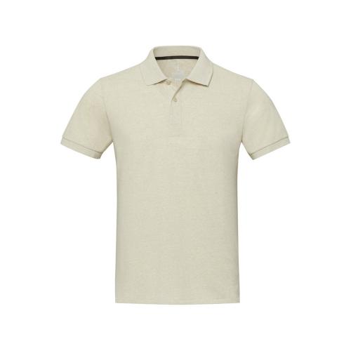 Emerald поло унисекс с коротким рукавом из переработанных материалов Aware™. - Бежевый; - купить необычные подарки в Воронеже