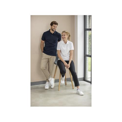 Emerald поло унисекс с коротким рукавом из переработанных материалов Aware™. - Черный; - купить именные сувениры в Воронеже